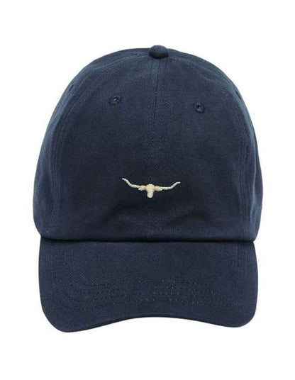 Mini Longhorn Twill Cap in Blue Wash