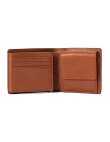 Wallet With Pocket And Tab in Tan