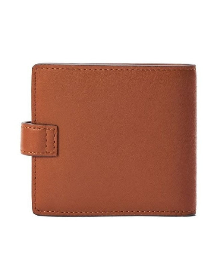 Wallet With Pocket and Tab in Tan