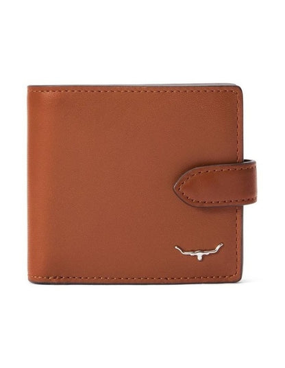 Wallet With Pocket and Tab in Tan