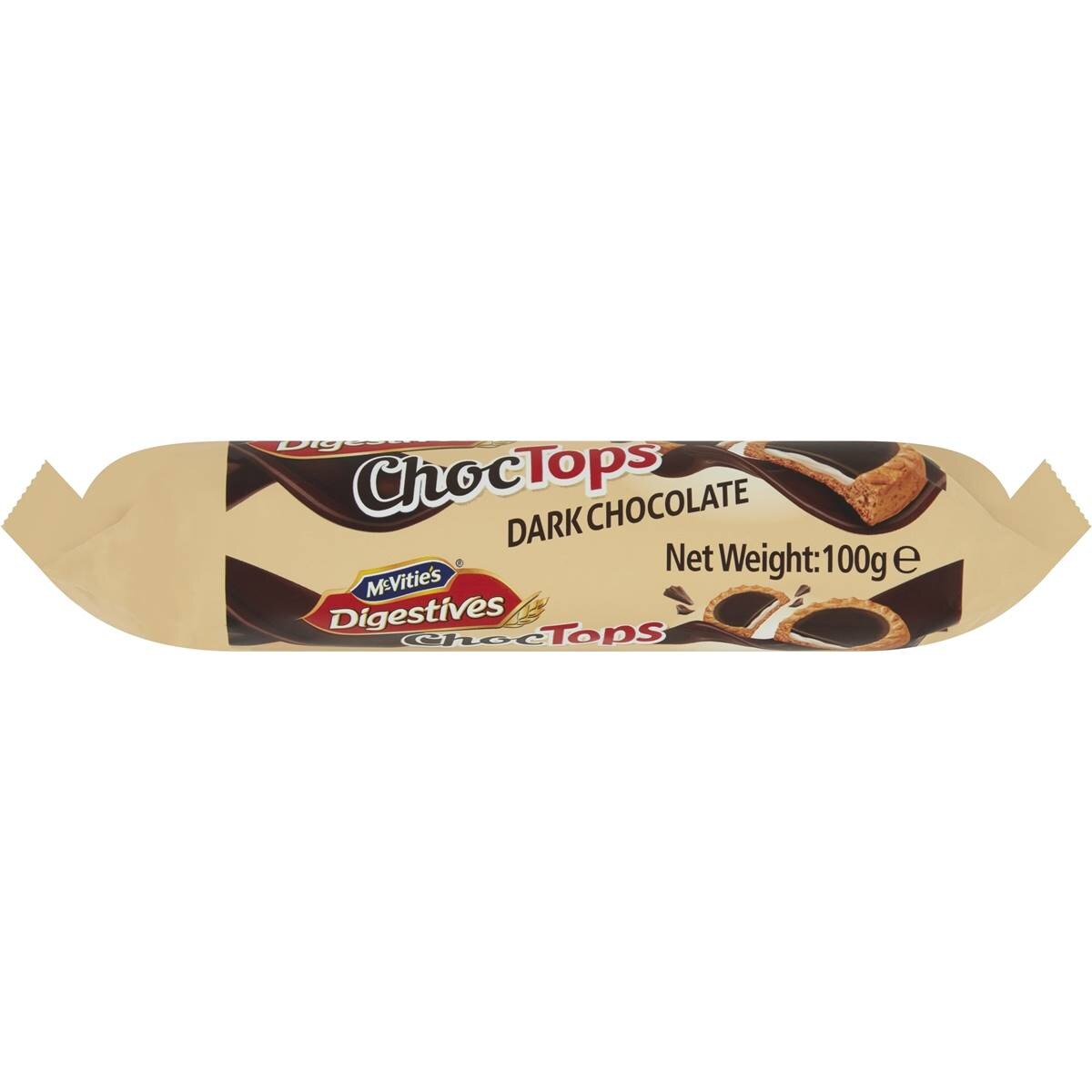 McVitie's Digestives Choc Tops Dark Chocolate 100g
