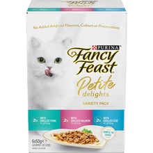 Fancy Feast Petite Delights Tuna, Salmon And Cod Cat Food 6 Pack