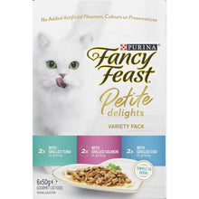 Fancy Feast Petite Delights Tuna, Salmon And Cod Cat Food 6 Pack