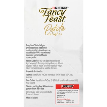 Fancy Feast Petite Delights Tuna & Cod Wet Cat Food 50g x 6 pack