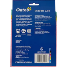 Oates Microfibre Cloth 3 pack