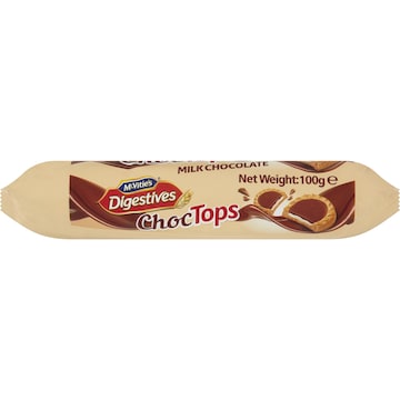 McVitie's Digestives Choc Tops Milk Chocolate 100g