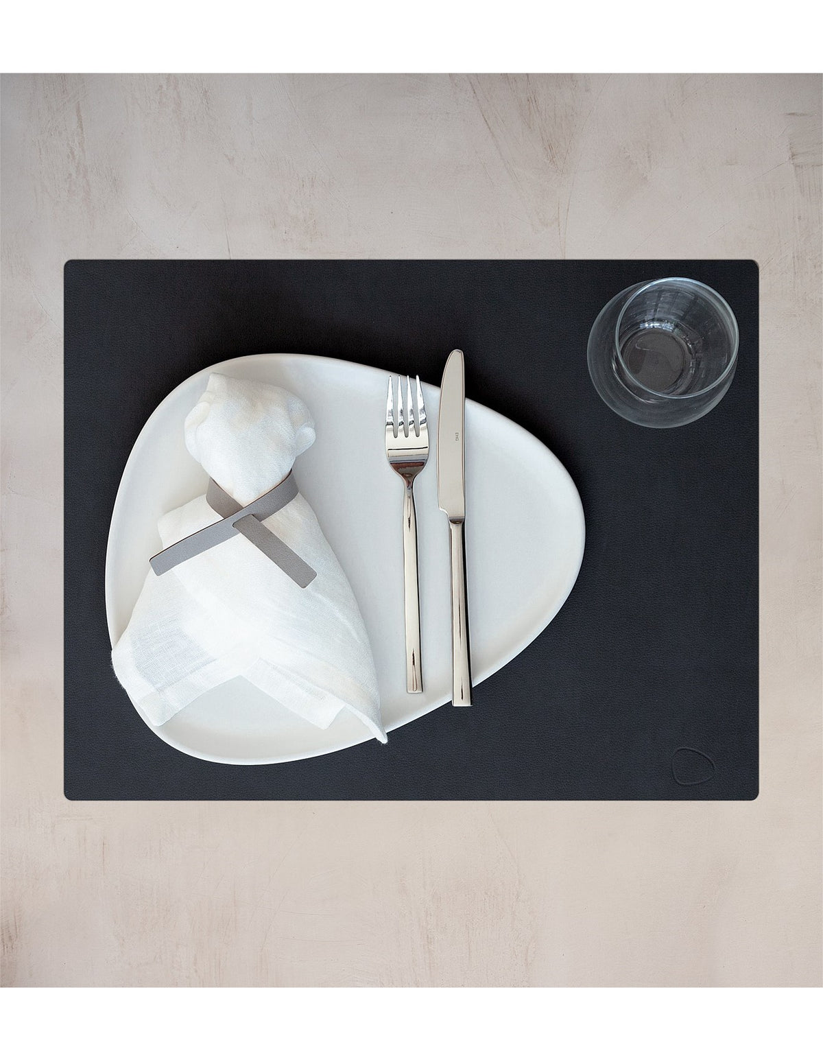 TABLE MAT SQUARE LARGE NUPO BLACK