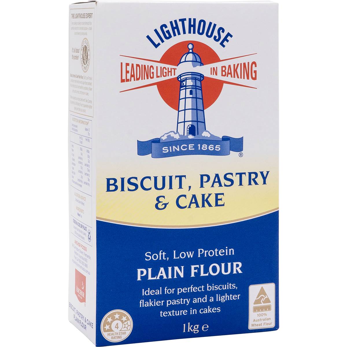 Lighthouse Biscuit Pastry & Cake Plain Flour 1kg