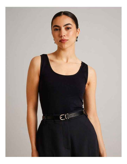 Eve Leather Belt in Black