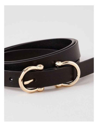 Eve Leather Belt in Black