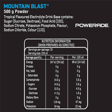 Powerade Isotonic Mountain Blast Powder 500g