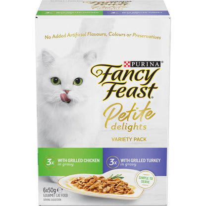 Fancy Feast Petite Delights Chicken & Turkey Cat Food 6 Pack