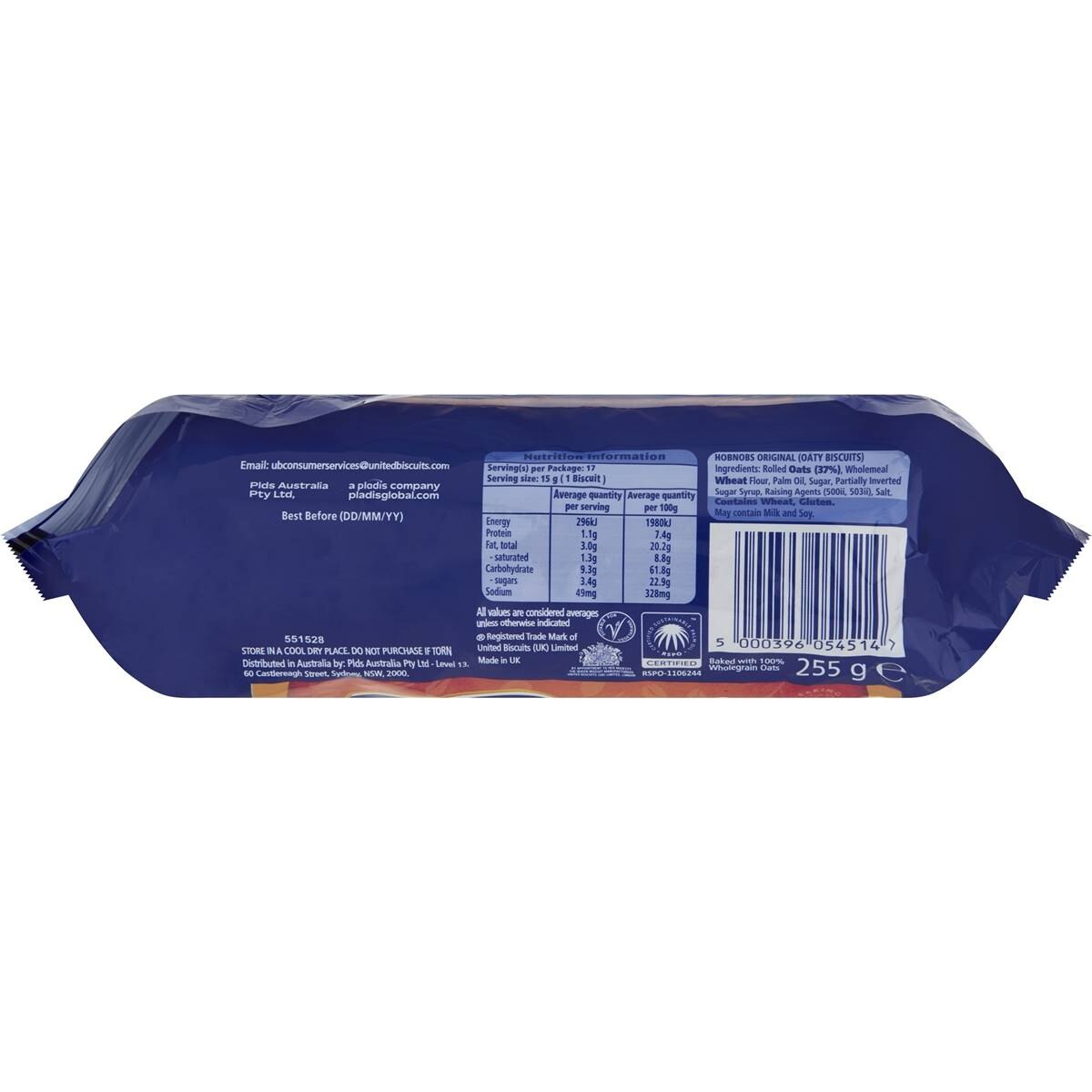 McVitie's Hobnobs Original Oat Snap 255g