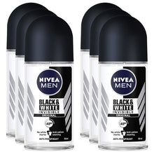 NIVEA Men Anti Perspirant Roll-On Deodorant 12 x 50 ml Black And White
