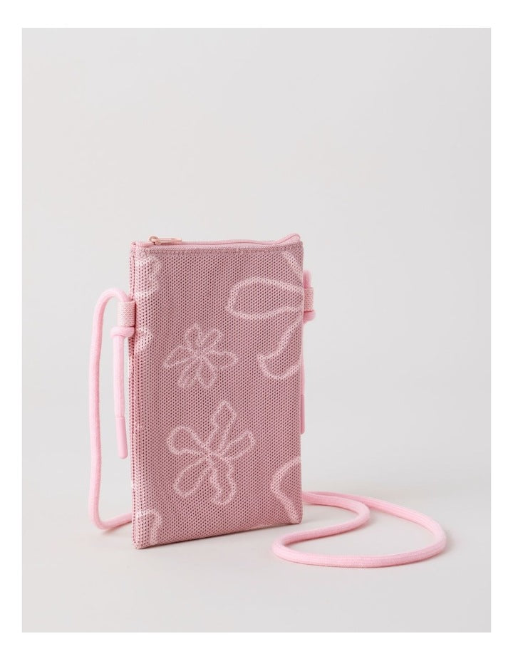 Knitted Crossbody Bag in Pink