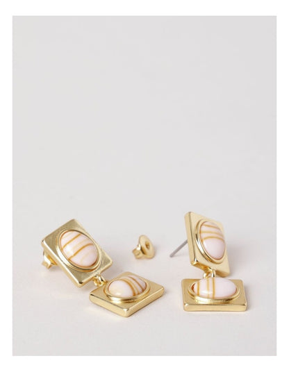 Gem Drop Earrings in Blush