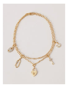 Charm Necklace Set in Gold