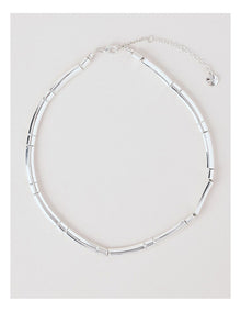 Tubular Necklace in Silver
