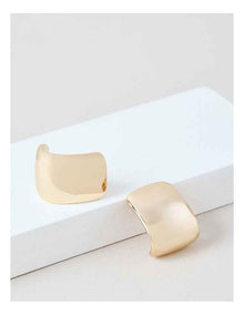 Square Studs in Gold