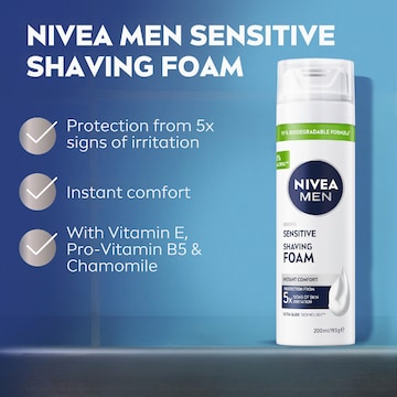Nivea Men Sensitive Shave Foam With 5 In 1 Protection 200mL