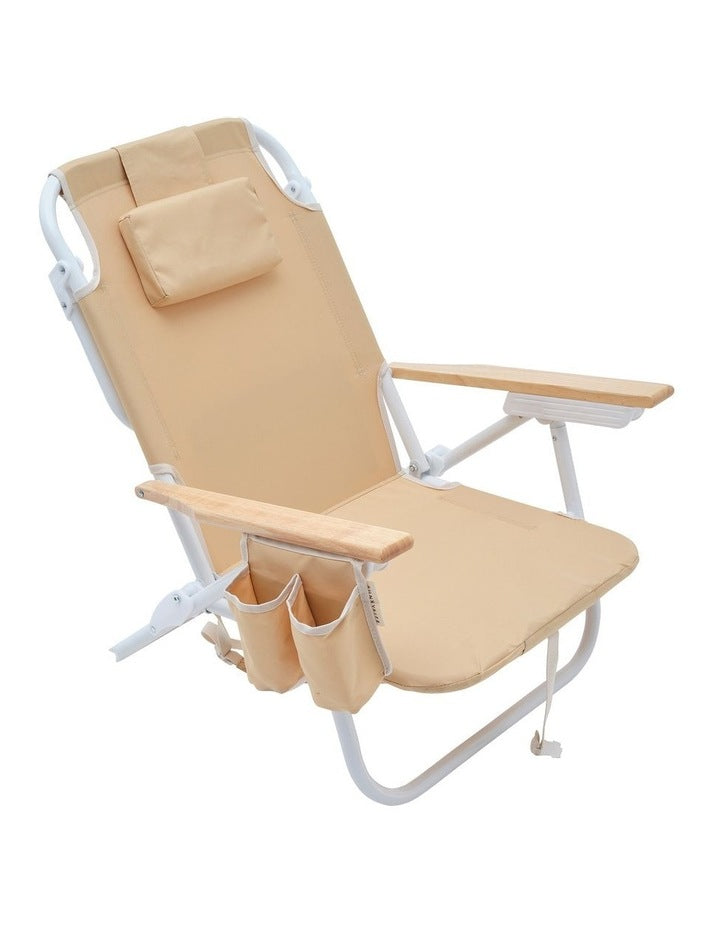 Deluxe Beach Chair in Butternut