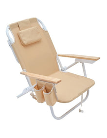 Deluxe Beach Chair in Butternut