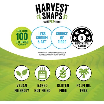 Harvest Snaps Baked Pea Crisps Original Salted 230g