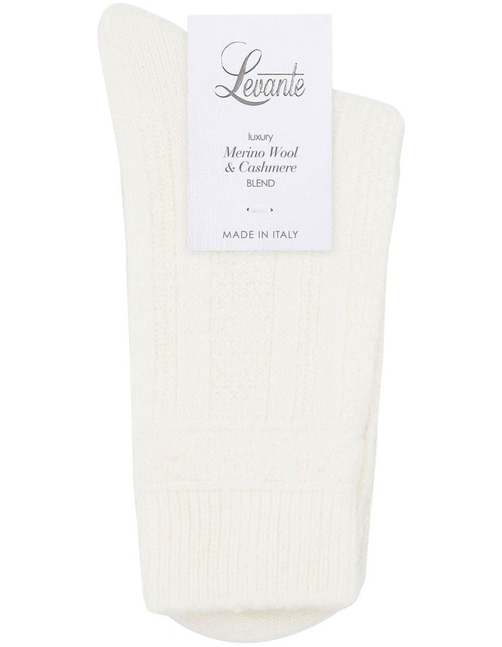 Camella Crew Sock in Cream