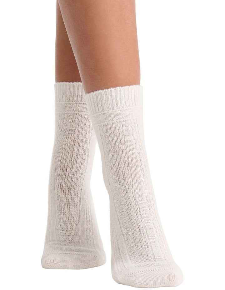 Camella Crew Sock in Cream