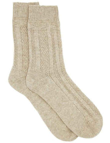 Camella Crew Sock in Oatmeal