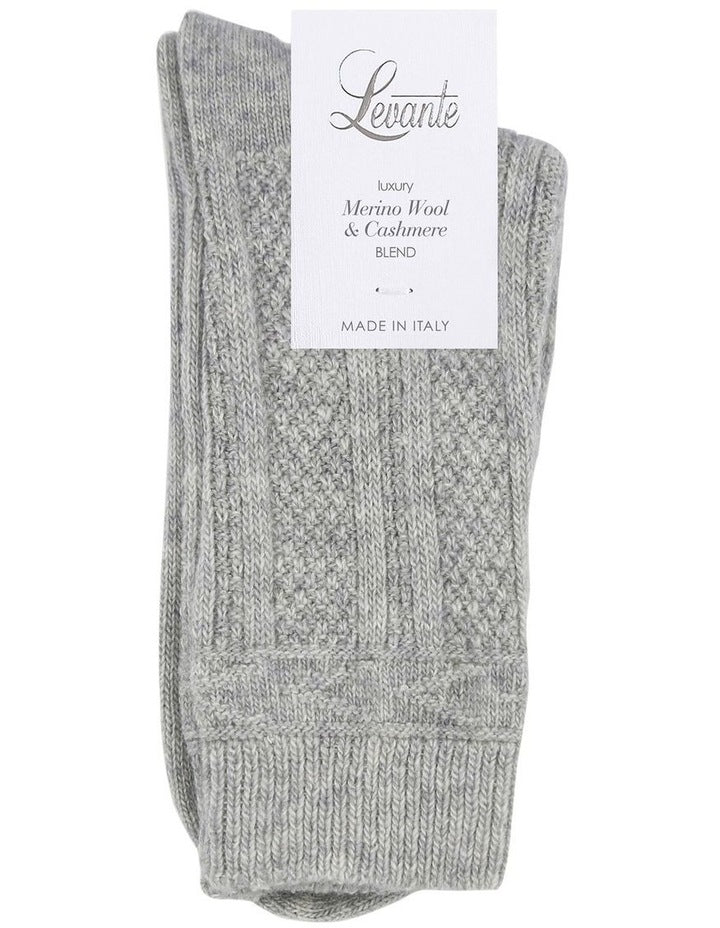 Camella Crew Sock in Grey Marle