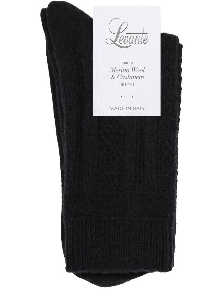Camella Crew Sock in Nero