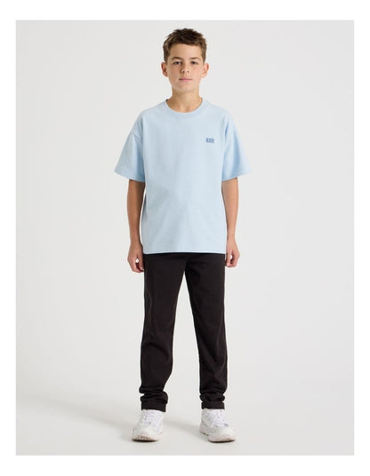 Textured Tee in Light Blue