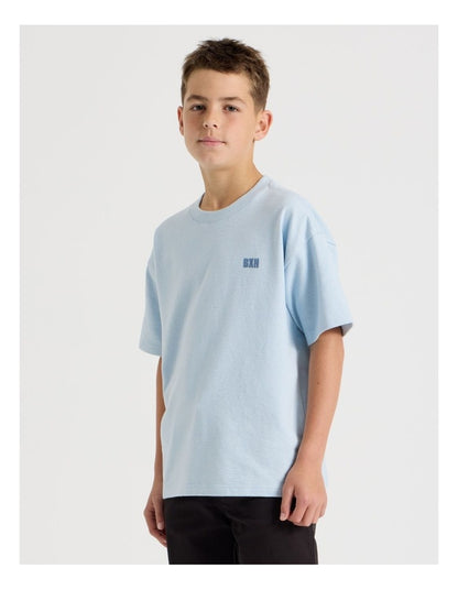 Textured Tee in Light Blue