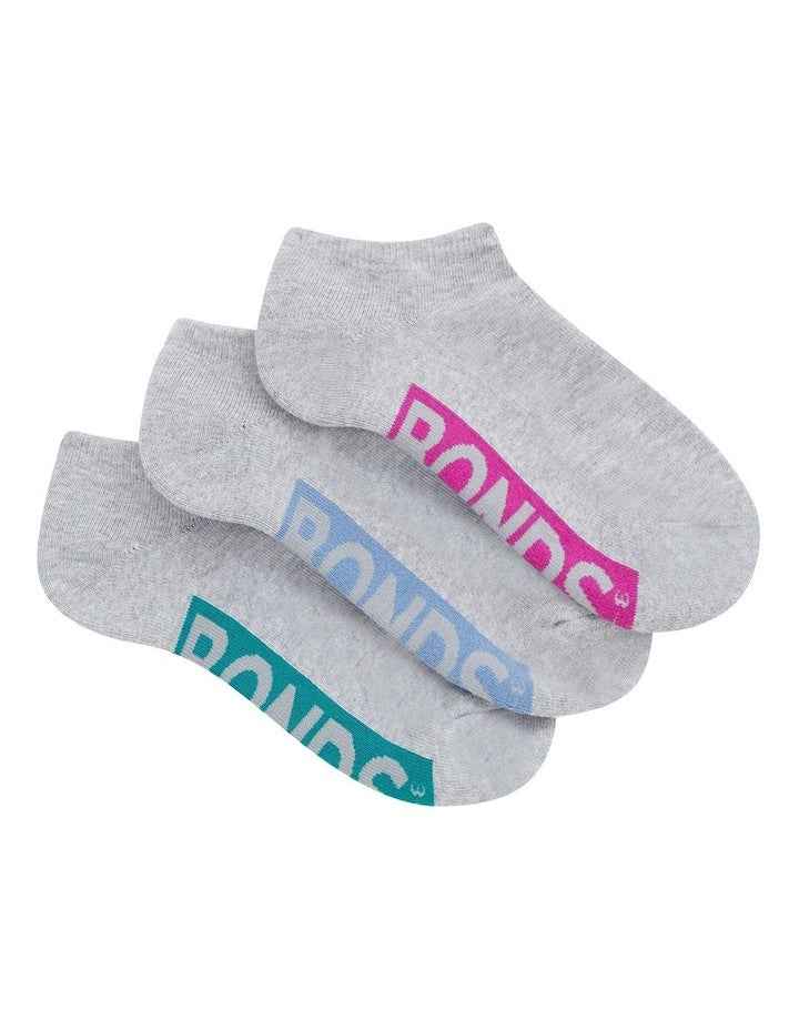 Womens Logo Cushioned Low Cut Socks 3 Pack in Pack 48L