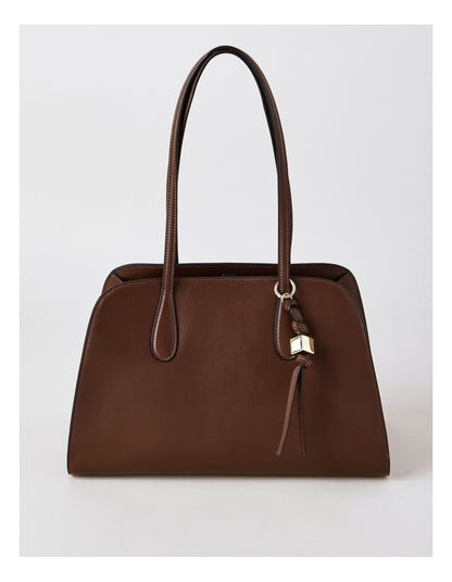 Melrose Leather Tote Bag in Chocolate