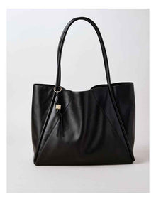 Tam Leather Tote Bag in Black