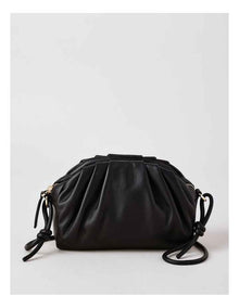 Rosie Leather Crossbody Bag in Black