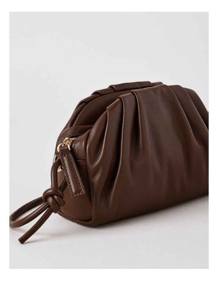 Rosie Leather Crossbody Bag in Chocolate