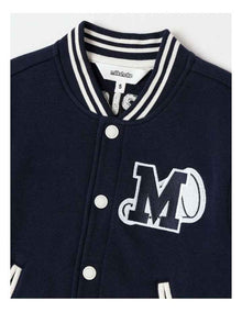 Fleece College Bomber in Navy