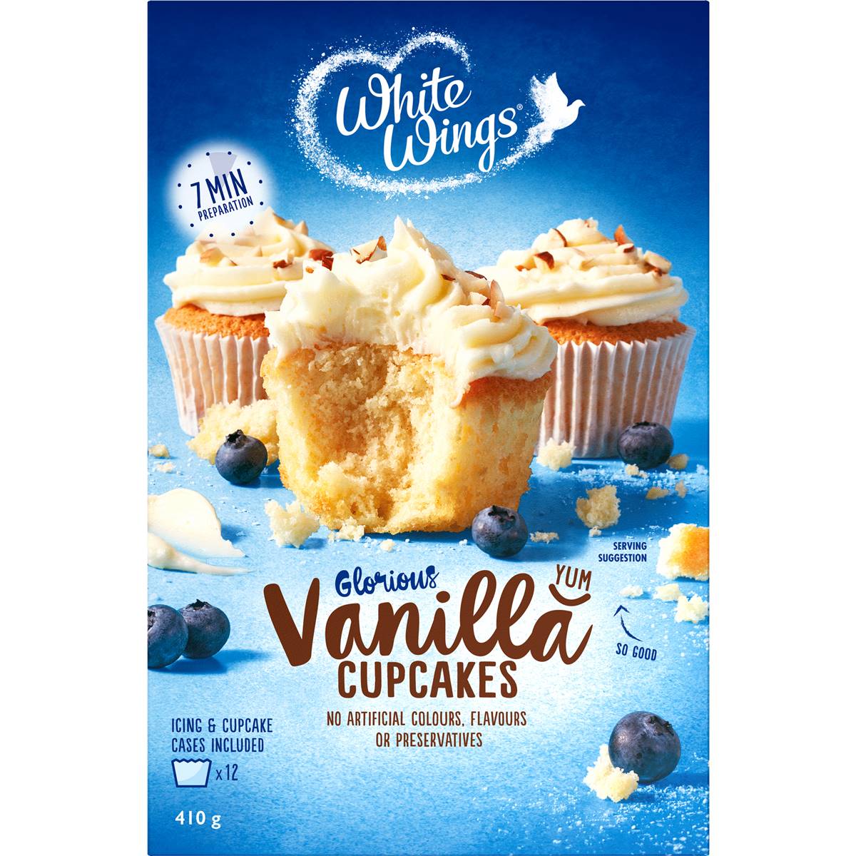 White Wings Cupcake Mix Vanilla 410g