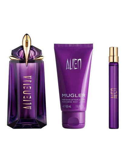Mugler Alien EDP 90ml Set (Alien EDP 10ml & Body Lotion 50ml)