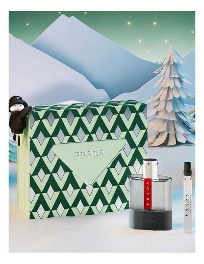 Luna Rossa Carbon Eau de Toilette 100ml Set (Luna Rossa Carbon EDT 10ml)