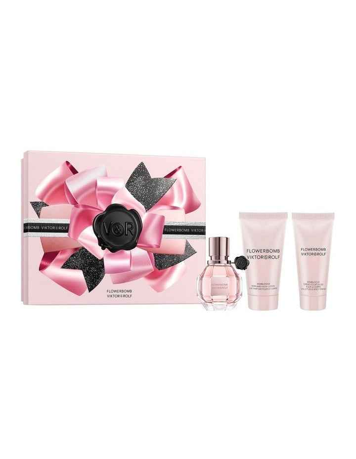 Flowerbomb Eau de Parfum 30ml Set (Includes Body Lotion 50ml & Body Cream 40ml)