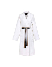 B Linea 280GSM Cotton Kimono Bathrobe White