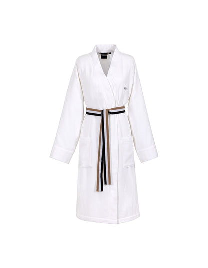 B Linea 280GSM Cotton Kimono Bath Robe White