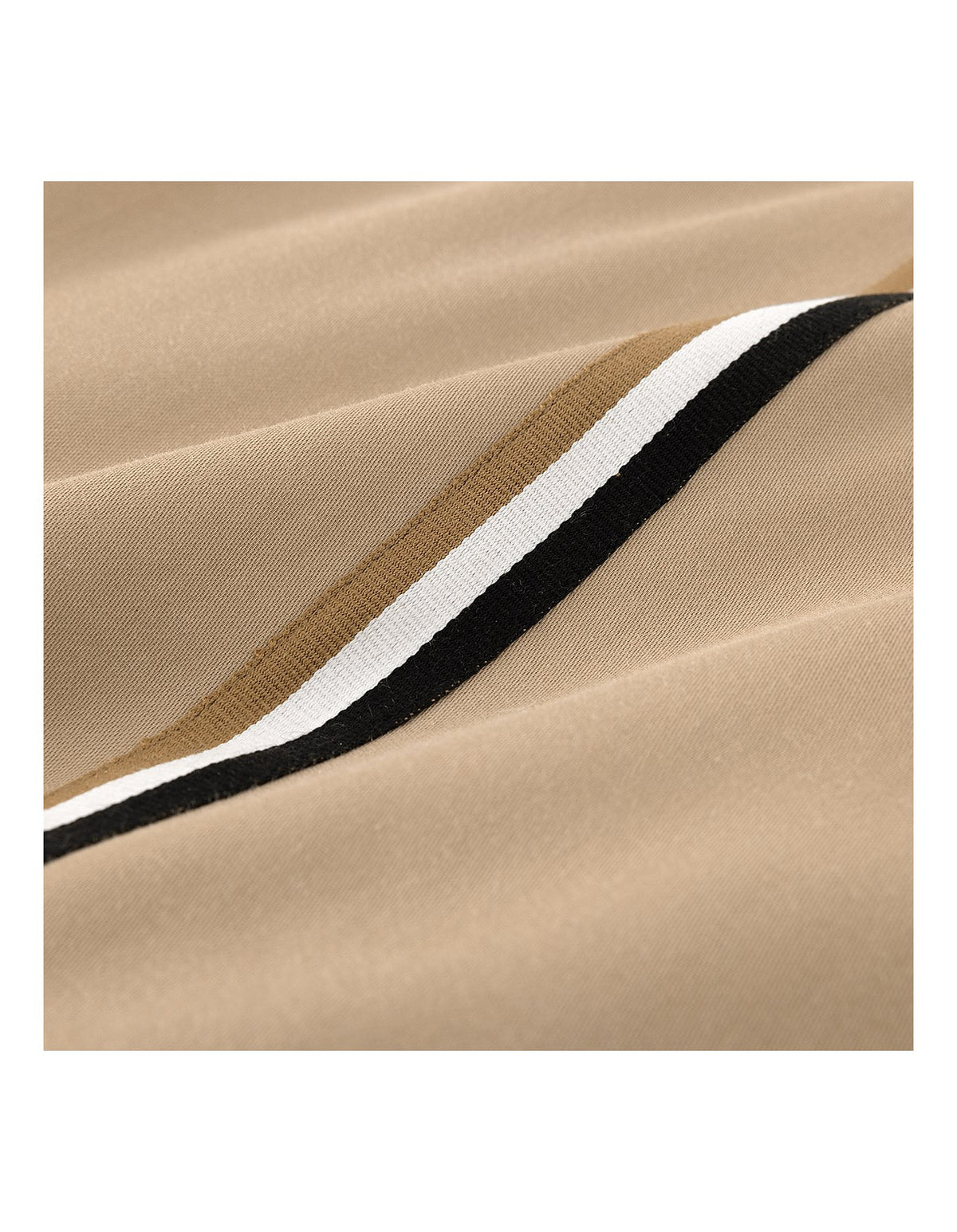 B Linea Queen Cotton Sateen Duvet Cover Beige