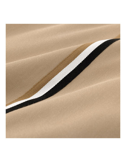 B Linea Queen Cotton Sateen Duvet Cover Beige