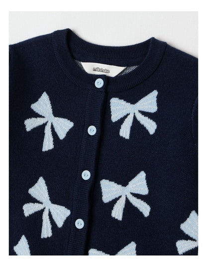 Knit Cardigan in Navy