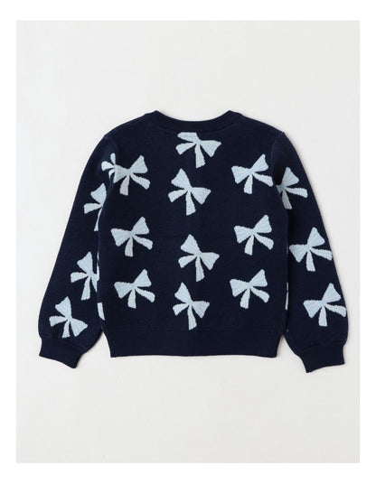 Knit Cardigan in Navy